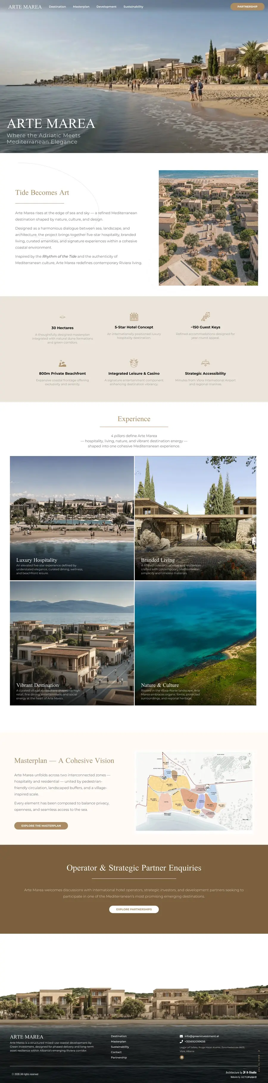 Arte Marea homepage